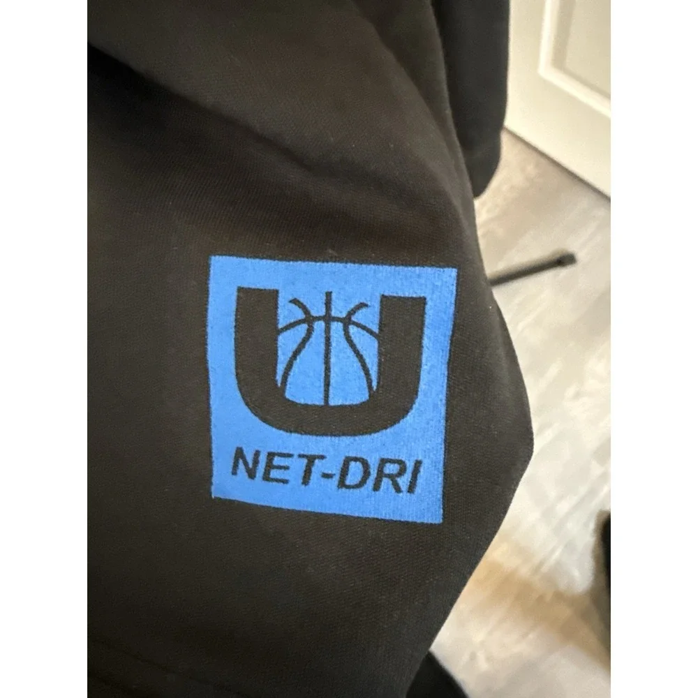 OKC Thunder Net-Dri 1/4 Zip Pullover Mens Large Black Athletic Long Sleeve